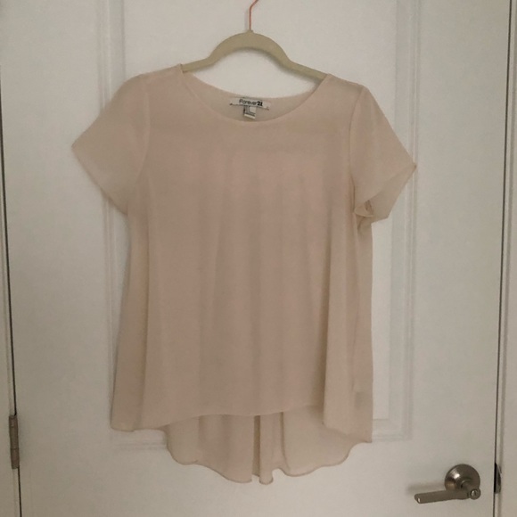 Flowy cream blouse - Picture 1 of 2